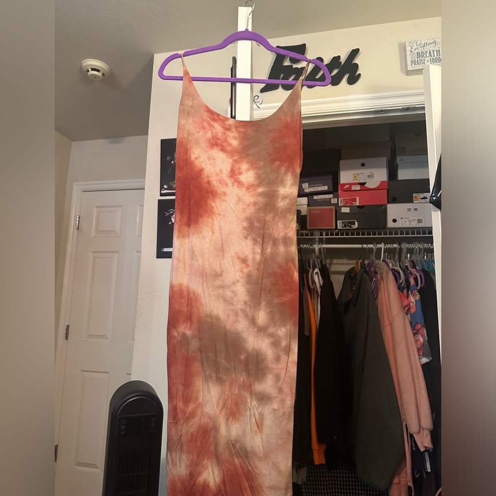 Nude Tie Dye Dress